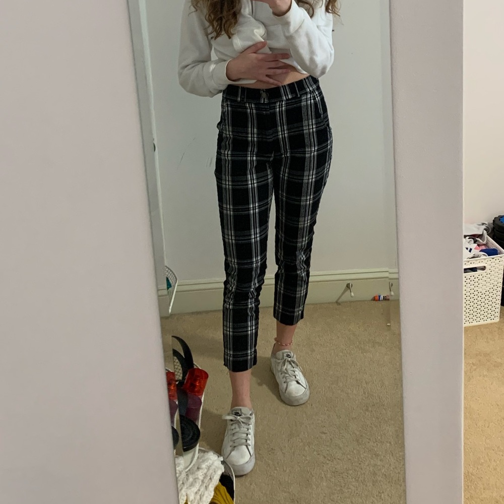 Brand new hollister plaid pants